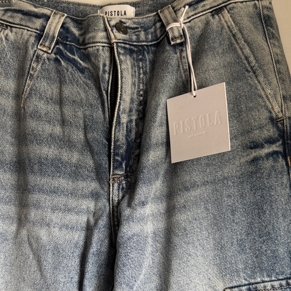Pistola Blue Straight Leg Jeans - Picture 2 of 5